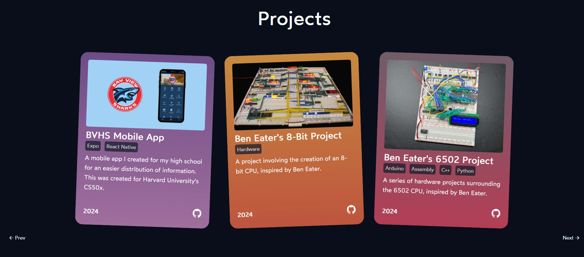Projects Section