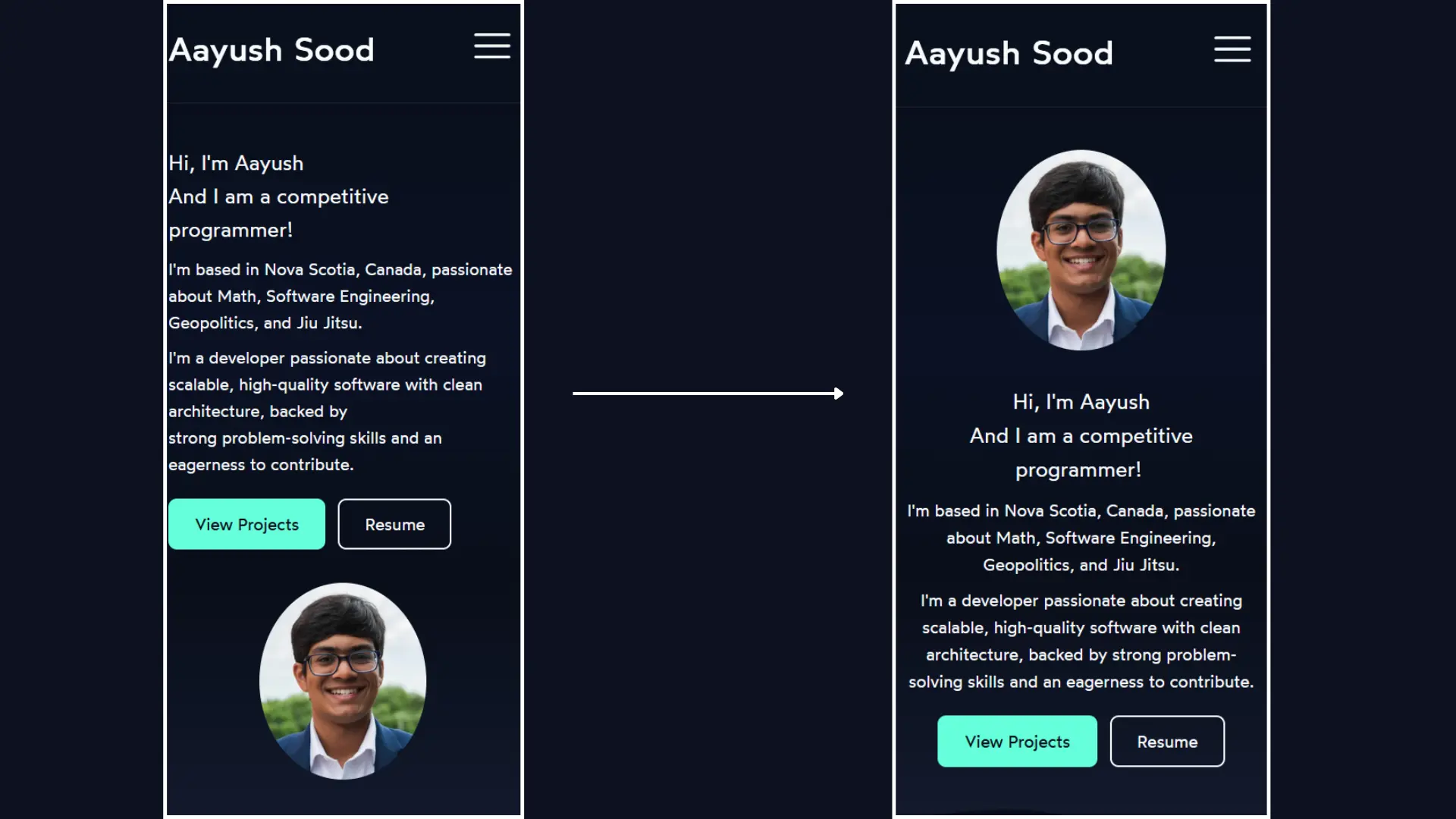 Mobile Design Changes