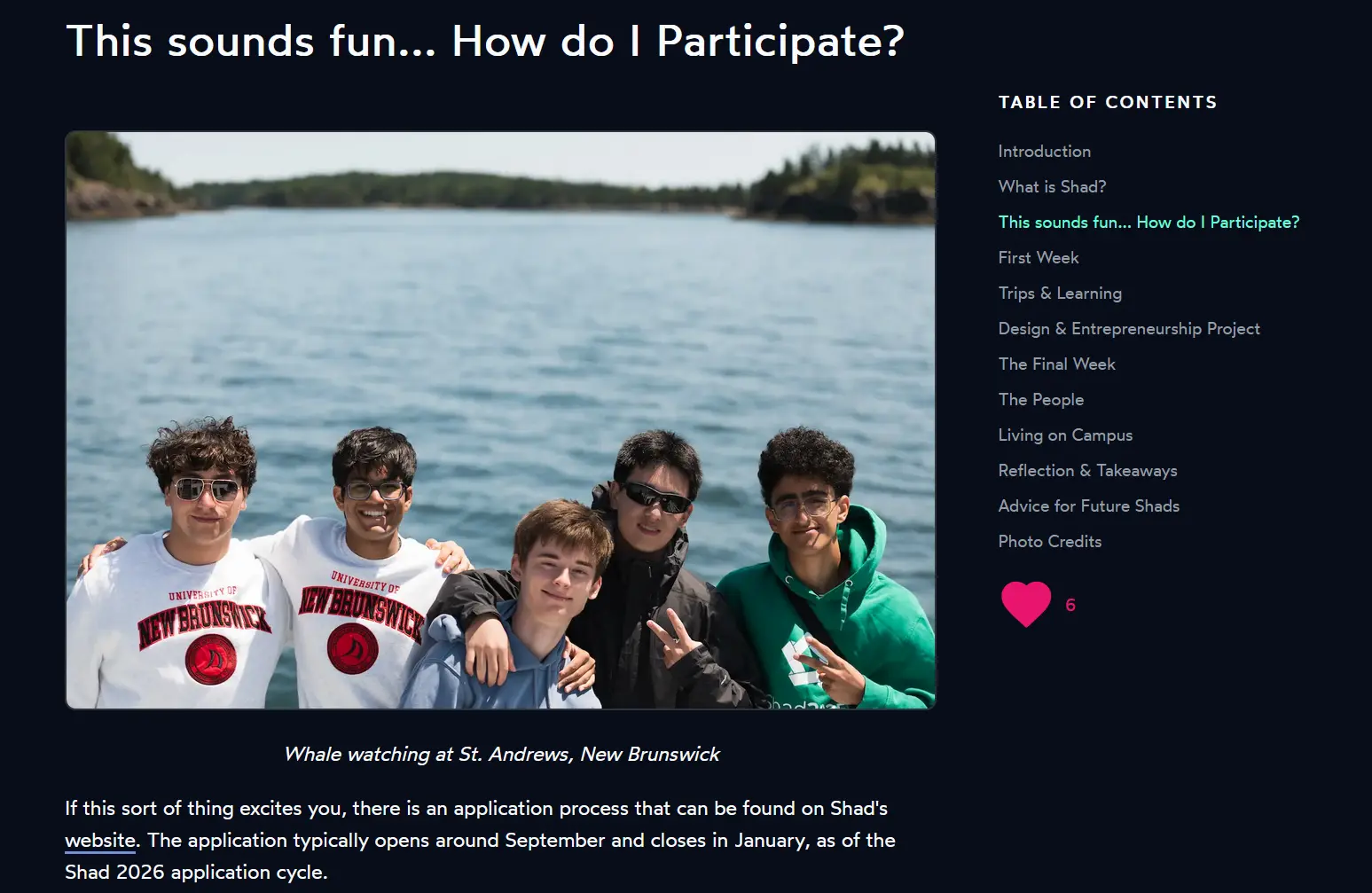 Blog Table of Contents